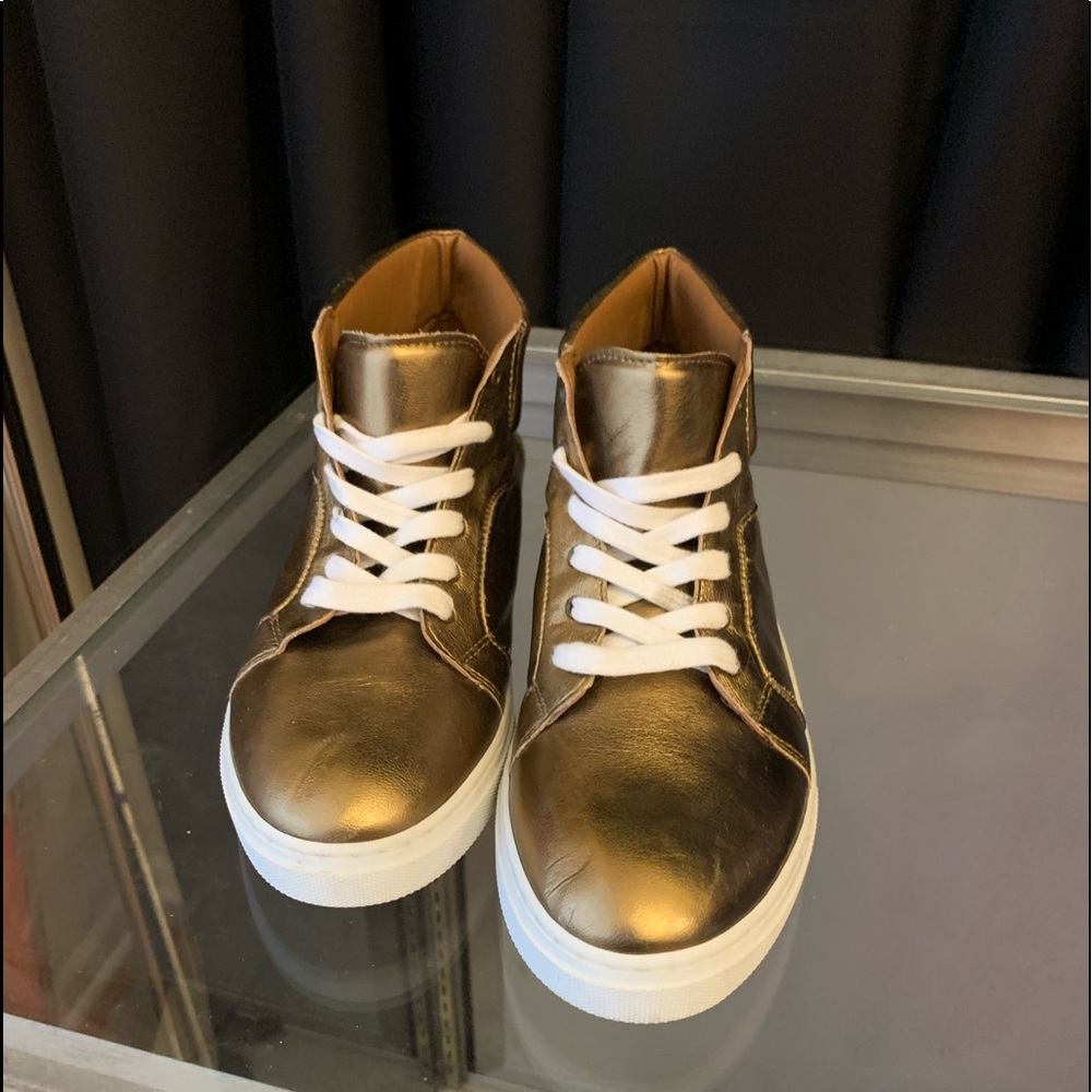 Brand New Boys Gold Athletic shoes.